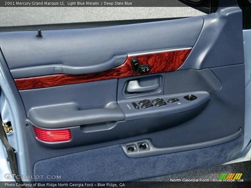 Light Blue Metallic / Deep Slate Blue 2001 Mercury Grand Marquis LS