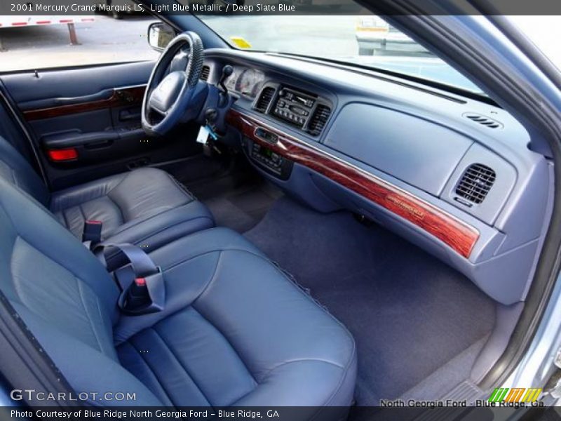 Light Blue Metallic / Deep Slate Blue 2001 Mercury Grand Marquis LS
