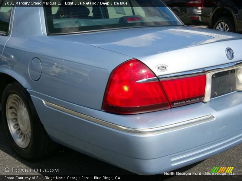 Light Blue Metallic / Deep Slate Blue 2001 Mercury Grand Marquis LS