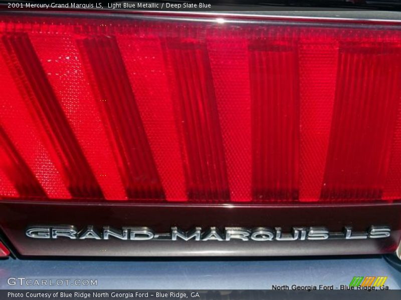Light Blue Metallic / Deep Slate Blue 2001 Mercury Grand Marquis LS