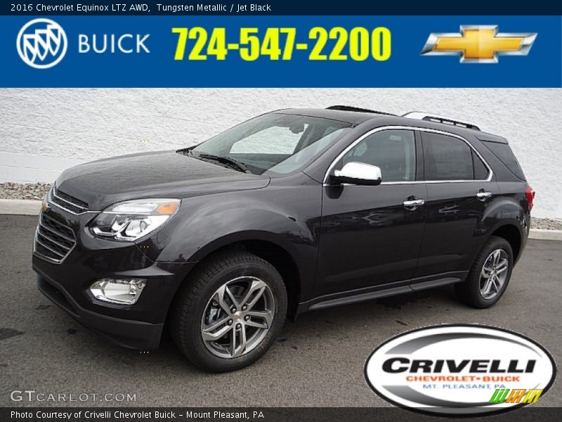 Tungsten Metallic / Jet Black 2016 Chevrolet Equinox LTZ AWD