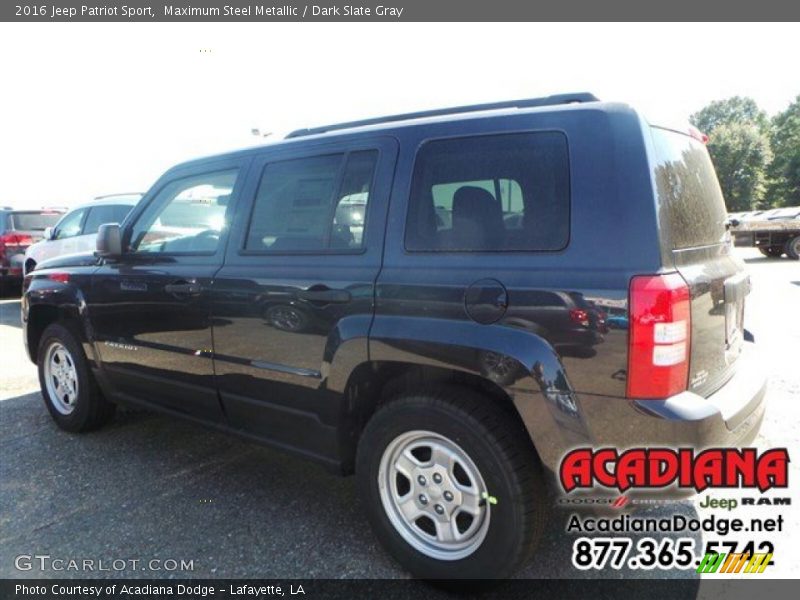 Maximum Steel Metallic / Dark Slate Gray 2016 Jeep Patriot Sport