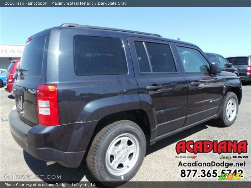 Maximum Steel Metallic / Dark Slate Gray 2016 Jeep Patriot Sport