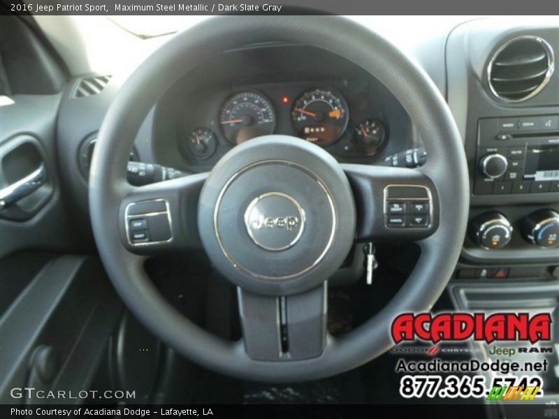 Maximum Steel Metallic / Dark Slate Gray 2016 Jeep Patriot Sport
