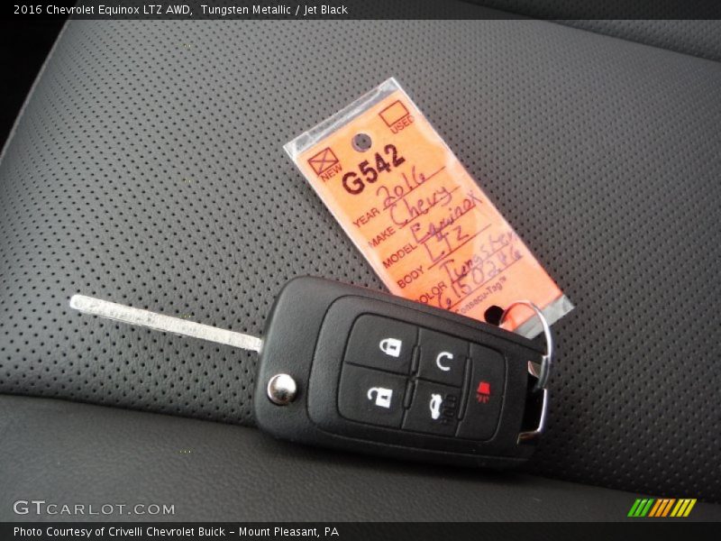 Tungsten Metallic / Jet Black 2016 Chevrolet Equinox LTZ AWD