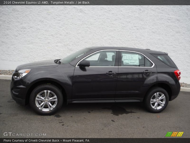 Tungsten Metallic / Jet Black 2016 Chevrolet Equinox LS AWD