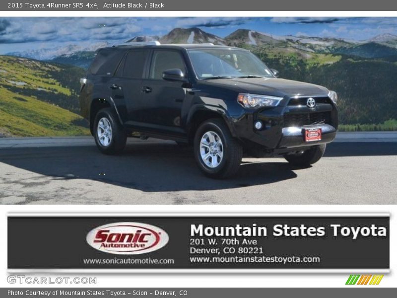 Attitude Black / Black 2015 Toyota 4Runner SR5 4x4