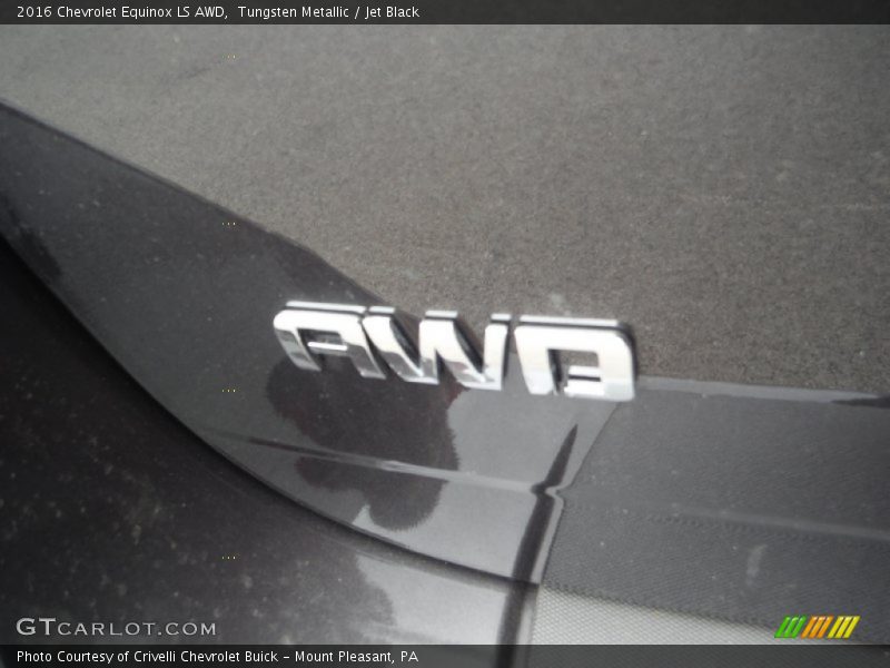 Tungsten Metallic / Jet Black 2016 Chevrolet Equinox LS AWD