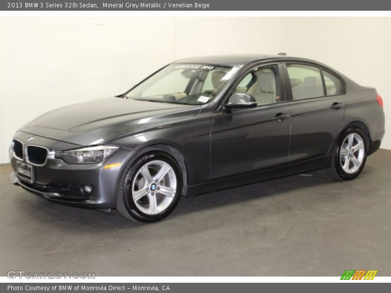 Mineral Grey Metallic / Venetian Beige 2013 BMW 3 Series 328i Sedan
