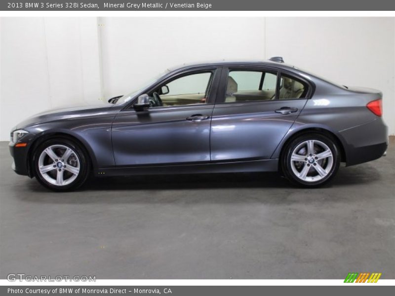Mineral Grey Metallic / Venetian Beige 2013 BMW 3 Series 328i Sedan