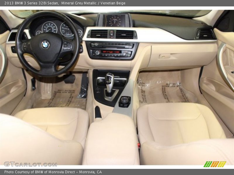 Mineral Grey Metallic / Venetian Beige 2013 BMW 3 Series 328i Sedan