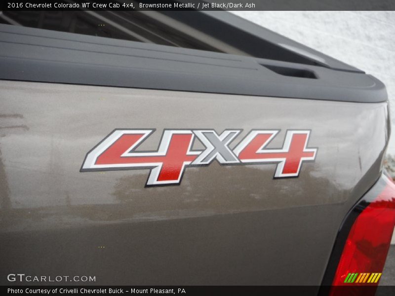 Brownstone Metallic / Jet Black/Dark Ash 2016 Chevrolet Colorado WT Crew Cab 4x4