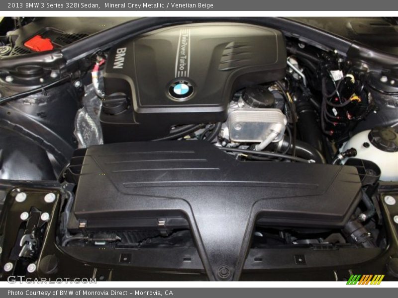 Mineral Grey Metallic / Venetian Beige 2013 BMW 3 Series 328i Sedan