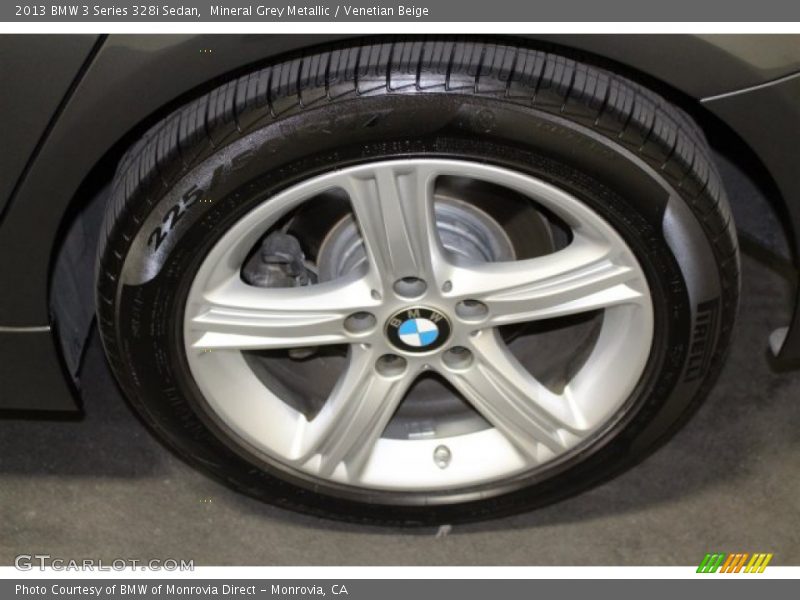 Mineral Grey Metallic / Venetian Beige 2013 BMW 3 Series 328i Sedan