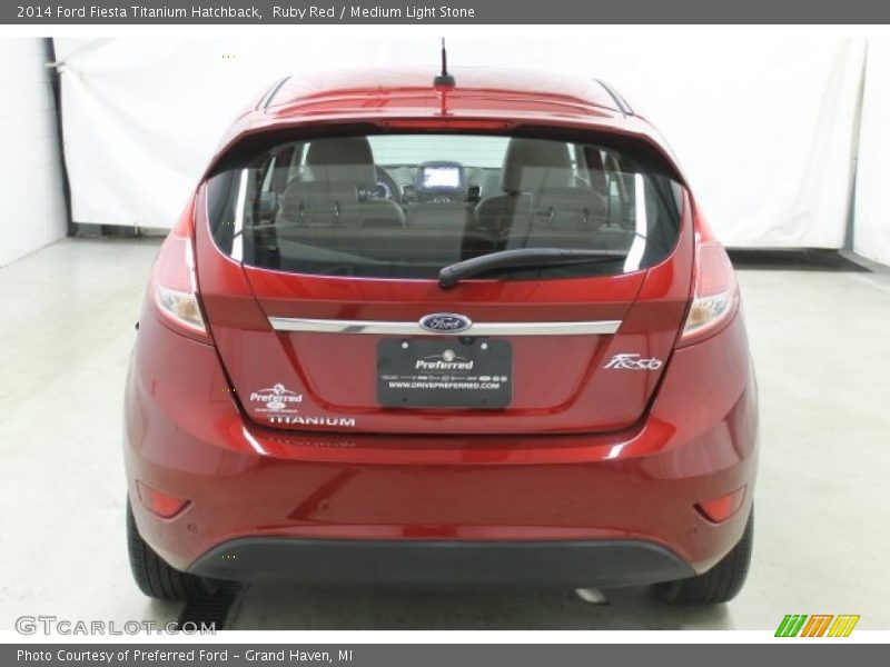 Ruby Red / Medium Light Stone 2014 Ford Fiesta Titanium Hatchback