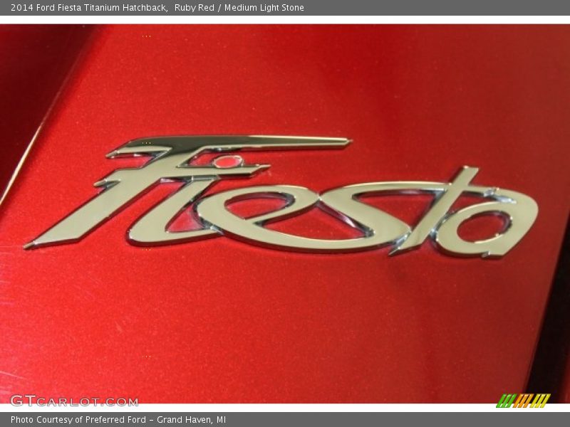 Ruby Red / Medium Light Stone 2014 Ford Fiesta Titanium Hatchback