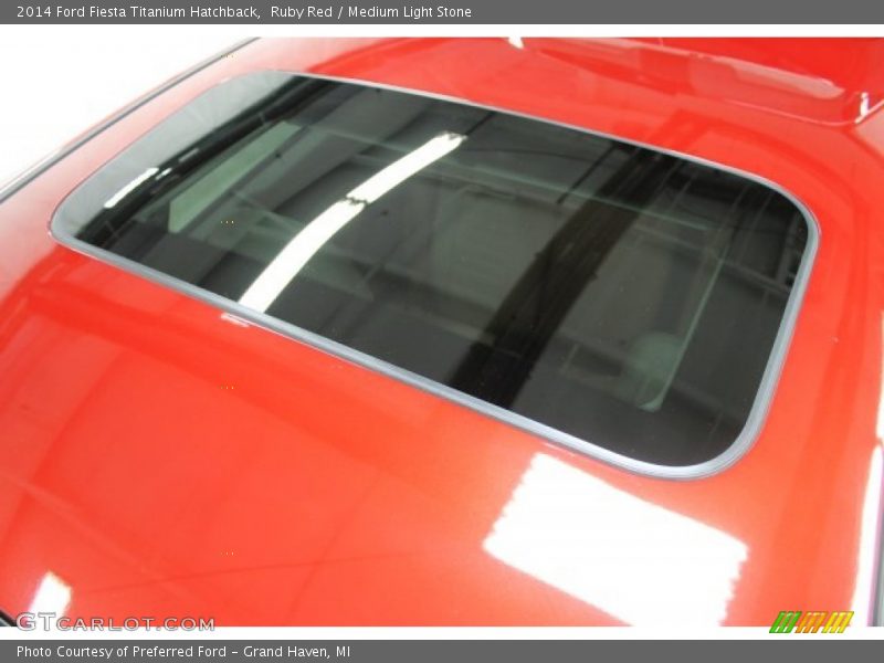 Ruby Red / Medium Light Stone 2014 Ford Fiesta Titanium Hatchback