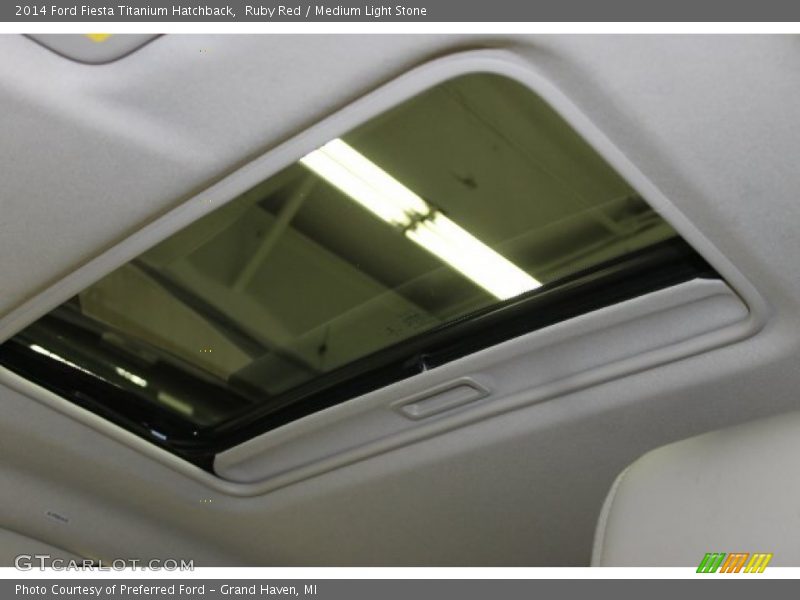 Ruby Red / Medium Light Stone 2014 Ford Fiesta Titanium Hatchback