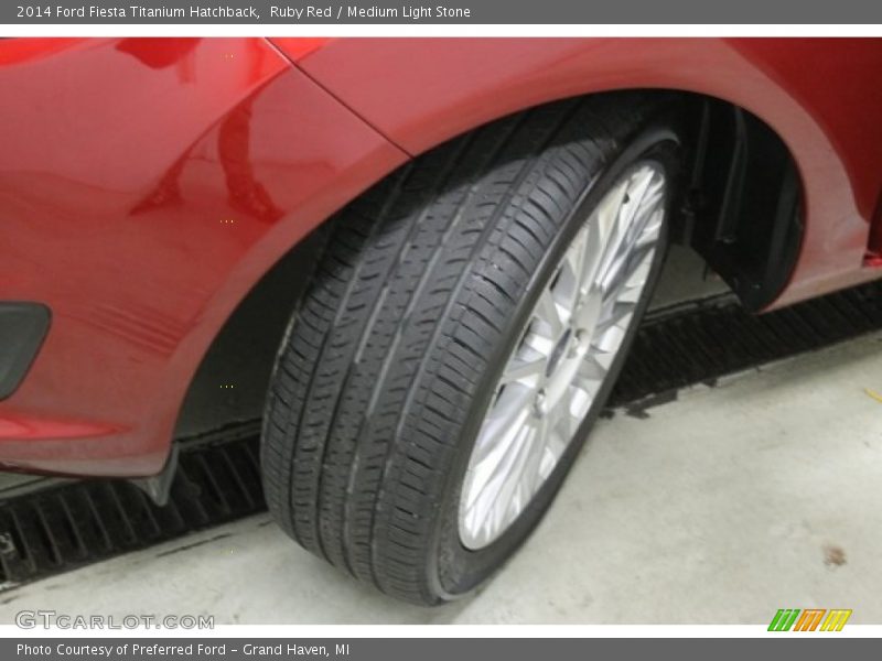 Ruby Red / Medium Light Stone 2014 Ford Fiesta Titanium Hatchback