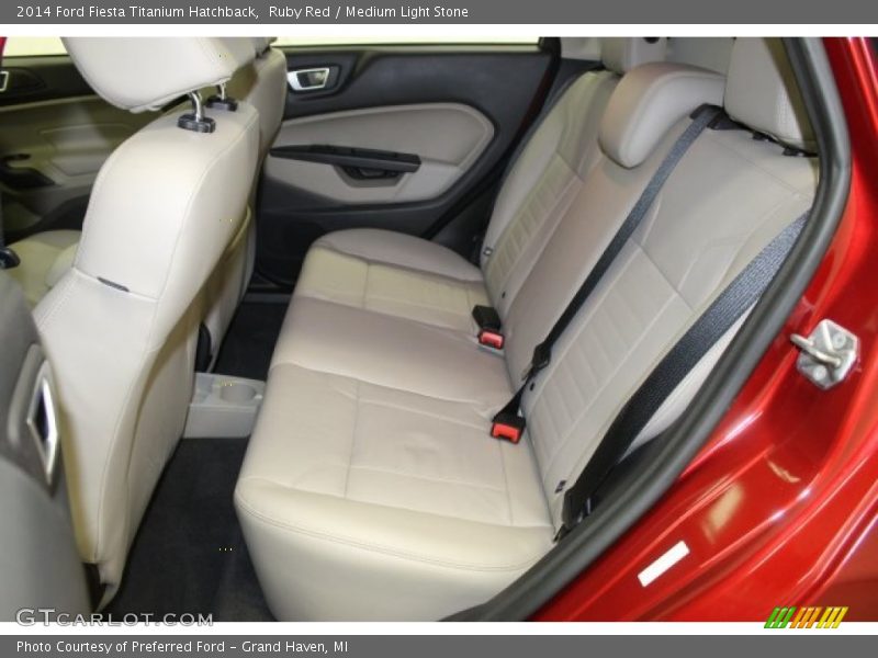 Ruby Red / Medium Light Stone 2014 Ford Fiesta Titanium Hatchback