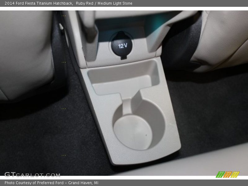 Ruby Red / Medium Light Stone 2014 Ford Fiesta Titanium Hatchback