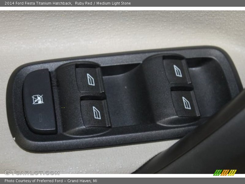 Ruby Red / Medium Light Stone 2014 Ford Fiesta Titanium Hatchback