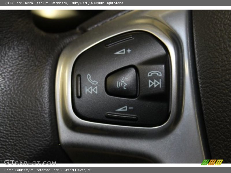 Ruby Red / Medium Light Stone 2014 Ford Fiesta Titanium Hatchback