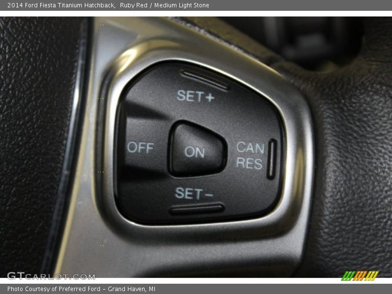 Ruby Red / Medium Light Stone 2014 Ford Fiesta Titanium Hatchback