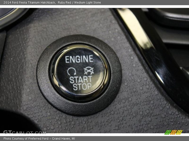 Ruby Red / Medium Light Stone 2014 Ford Fiesta Titanium Hatchback
