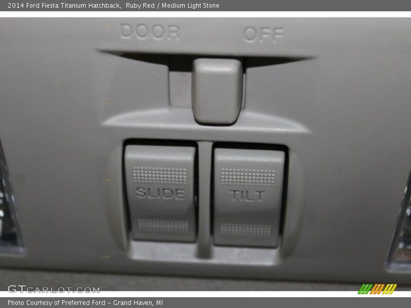 Ruby Red / Medium Light Stone 2014 Ford Fiesta Titanium Hatchback