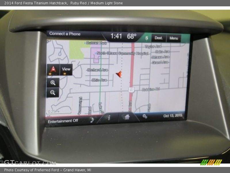 Ruby Red / Medium Light Stone 2014 Ford Fiesta Titanium Hatchback