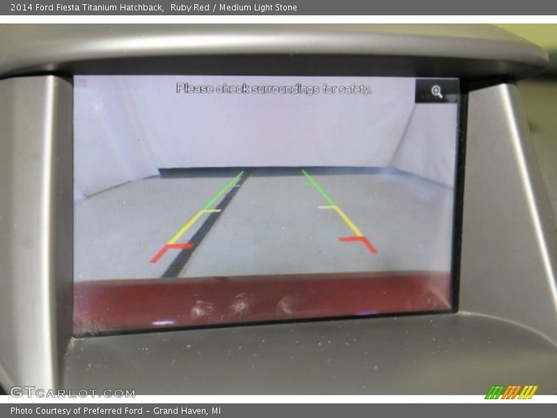 Ruby Red / Medium Light Stone 2014 Ford Fiesta Titanium Hatchback