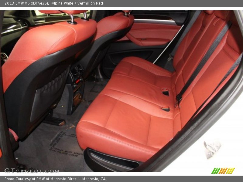 Alpine White / Vermillion Red 2013 BMW X6 xDrive35i