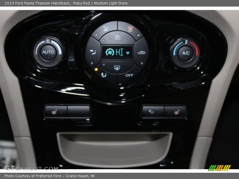 Ruby Red / Medium Light Stone 2014 Ford Fiesta Titanium Hatchback