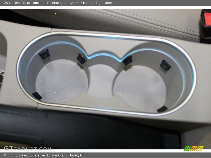 Ruby Red / Medium Light Stone 2014 Ford Fiesta Titanium Hatchback