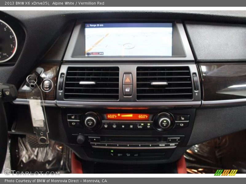 Alpine White / Vermillion Red 2013 BMW X6 xDrive35i