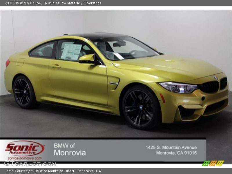 Austin Yellow Metallic / Silverstone 2016 BMW M4 Coupe