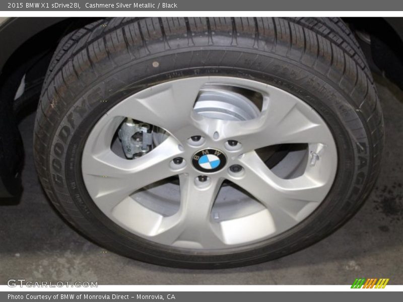 Cashmere Silver Metallic / Black 2015 BMW X1 sDrive28i