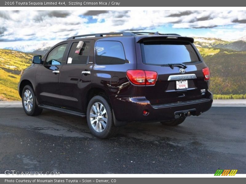 Sizzling Crimson Mica / Gray 2016 Toyota Sequoia Limited 4x4