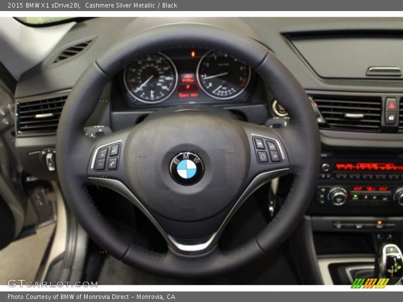 Cashmere Silver Metallic / Black 2015 BMW X1 sDrive28i