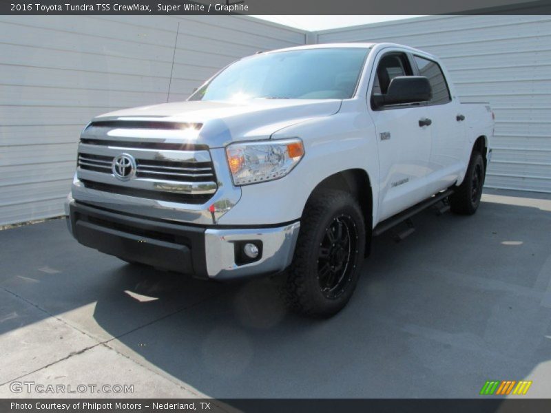 Super White / Graphite 2016 Toyota Tundra TSS CrewMax