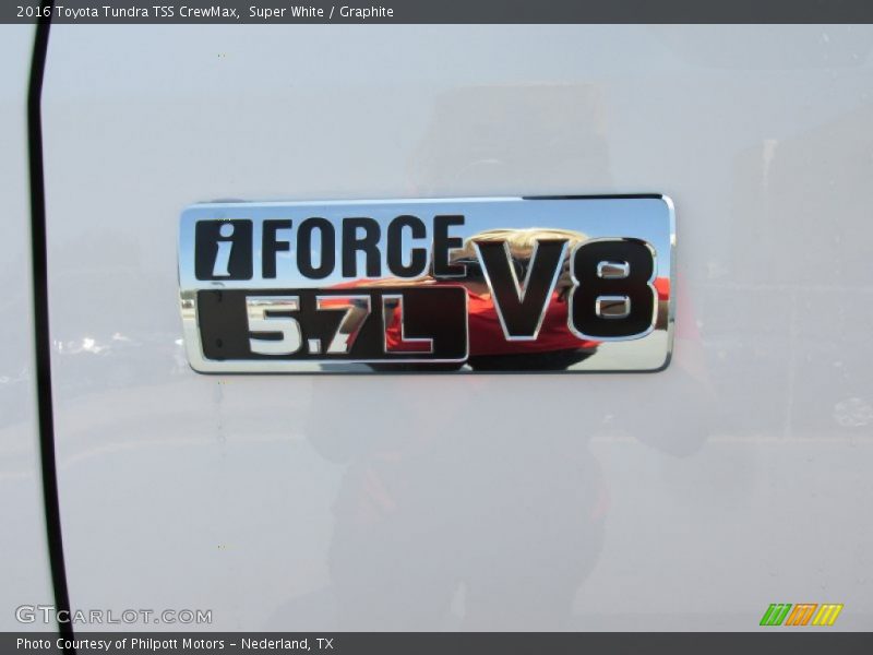 Super White / Graphite 2016 Toyota Tundra TSS CrewMax