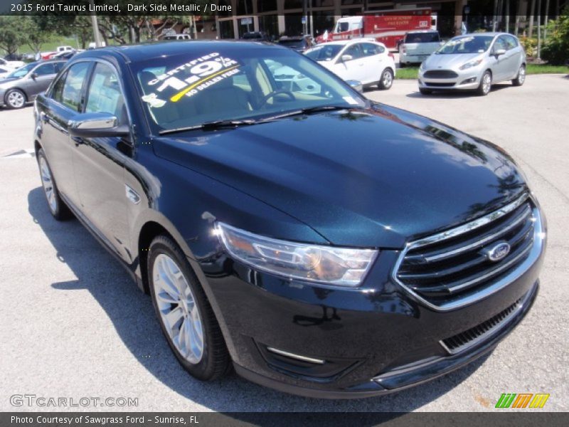 Dark Side Metallic / Dune 2015 Ford Taurus Limited