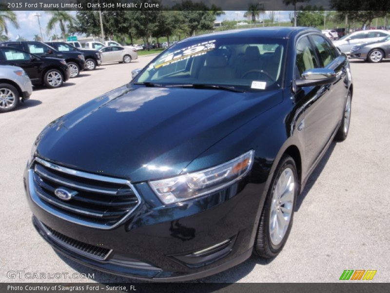Dark Side Metallic / Dune 2015 Ford Taurus Limited