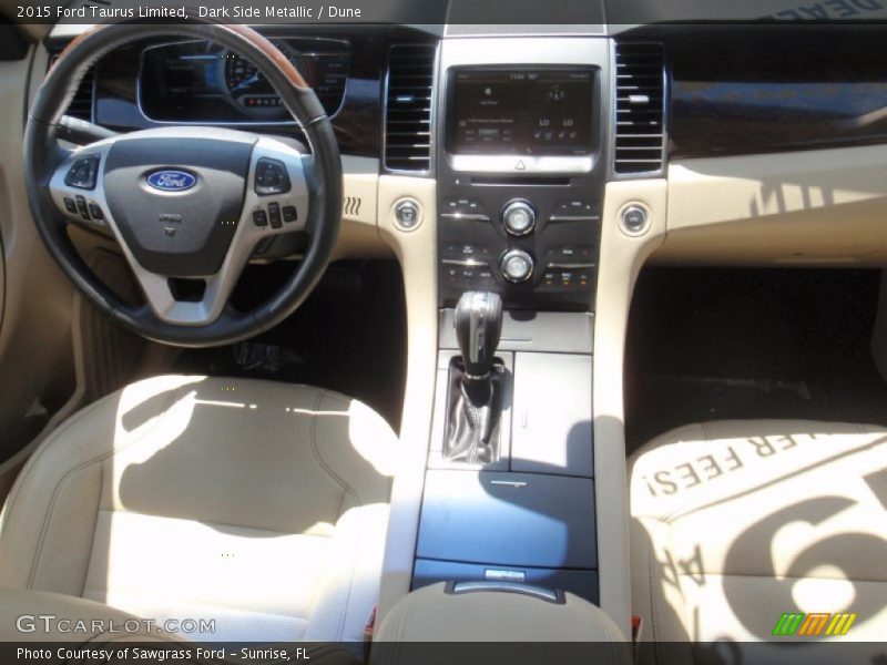 Dark Side Metallic / Dune 2015 Ford Taurus Limited