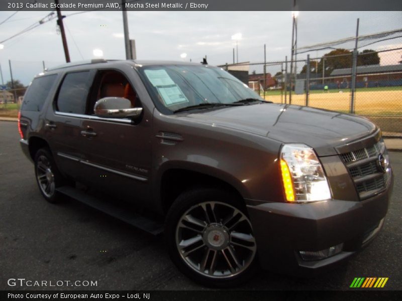 Mocha Steel Metallic / Ebony 2013 Cadillac Escalade Premium AWD