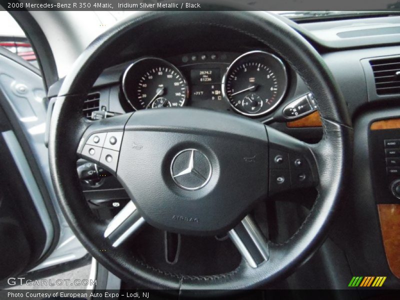 Iridium Silver Metallic / Black 2008 Mercedes-Benz R 350 4Matic