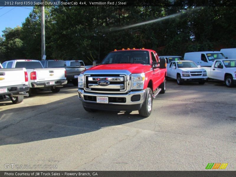 Vermillion Red / Steel 2012 Ford F350 Super Duty XLT SuperCab 4x4