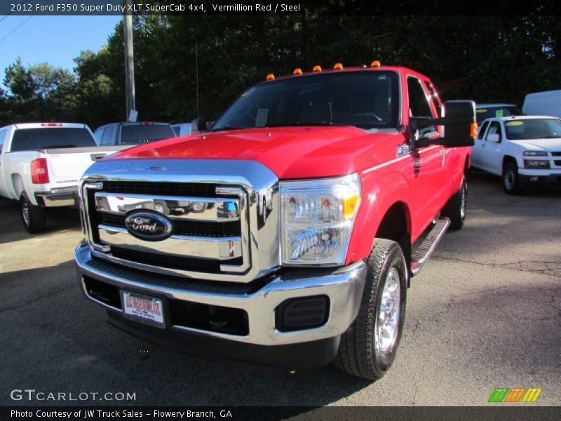 Vermillion Red / Steel 2012 Ford F350 Super Duty XLT SuperCab 4x4