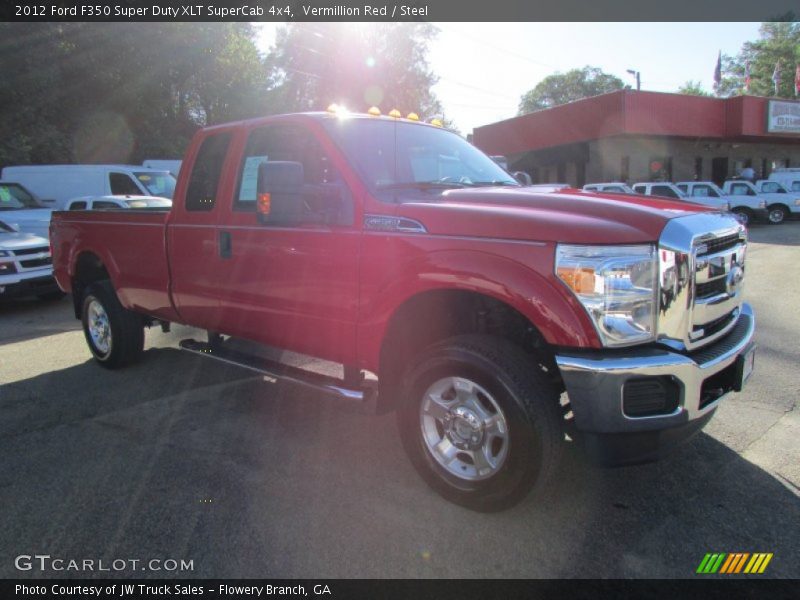 Vermillion Red / Steel 2012 Ford F350 Super Duty XLT SuperCab 4x4